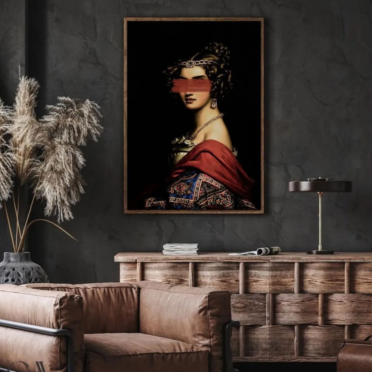Tranh Canvas cô gái với sự bí ẩn