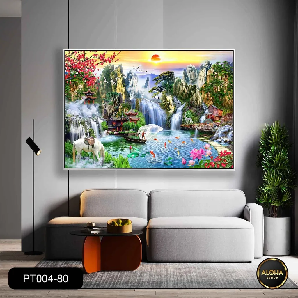 Nên treo tranh Canvas Sơn thủy hữu tình theo hướng nào?