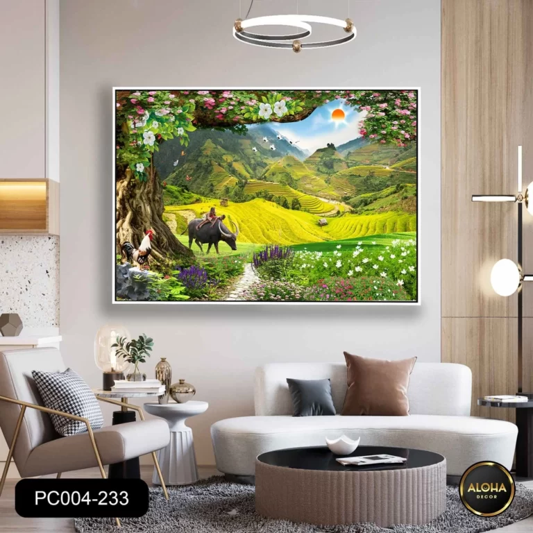 Tranh phong cảnh Làng quê Việt Nam