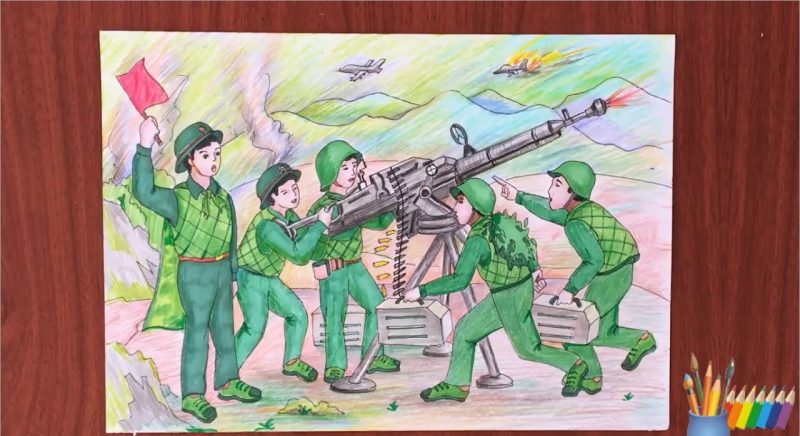 Tranh vẽ cuộc tác chiến 30/4